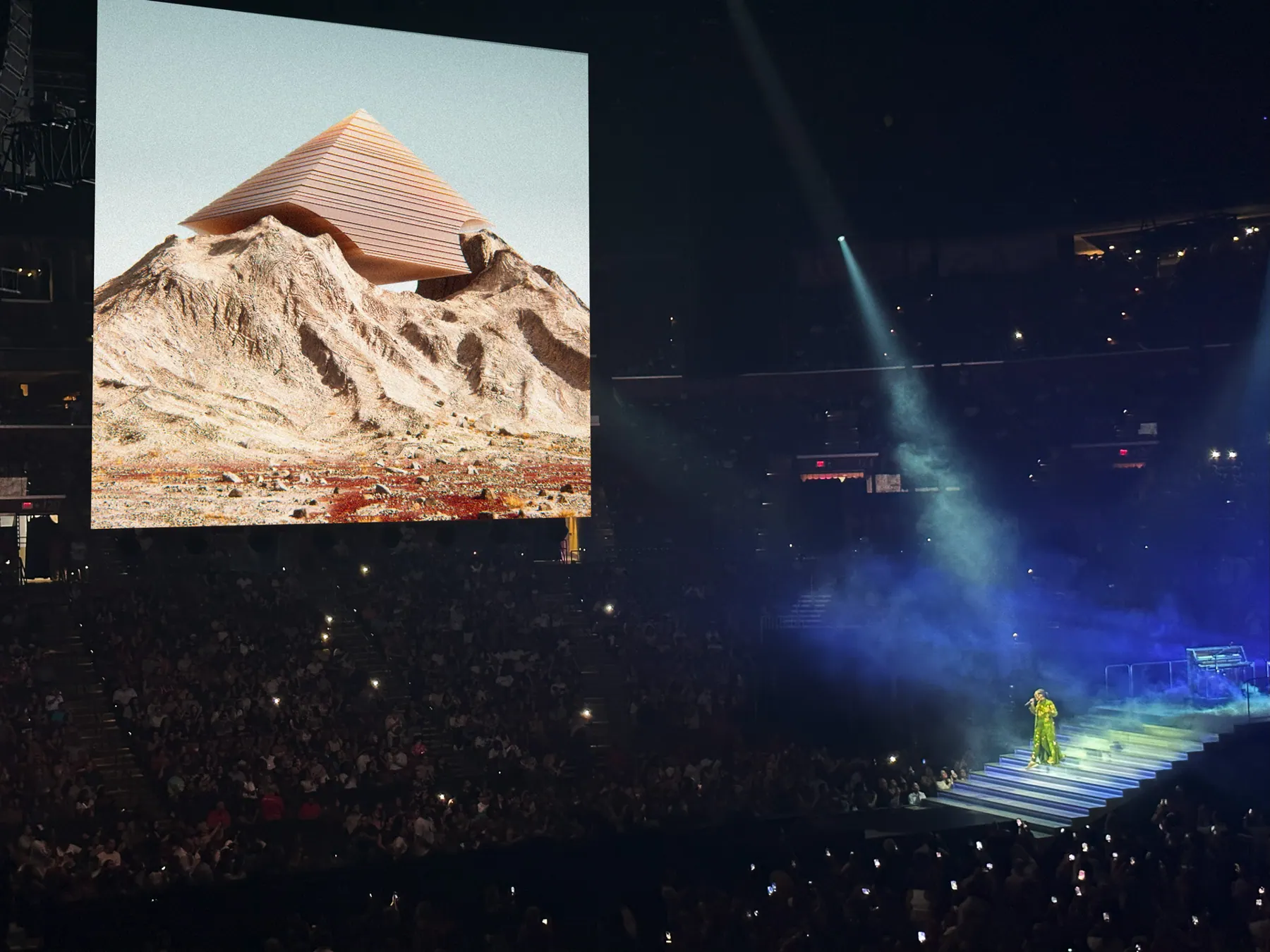 Alicia Keys Desert Pyramid
